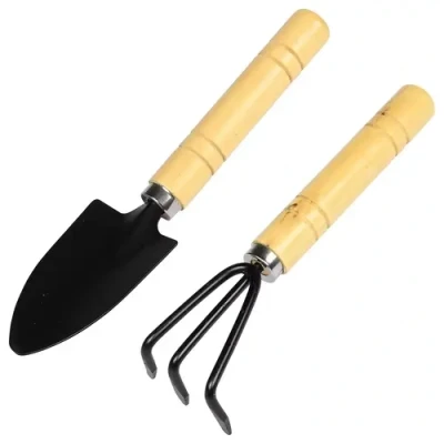 Afbeelding van Benson Tuingereedschap set 2 dlg mini houten handvat