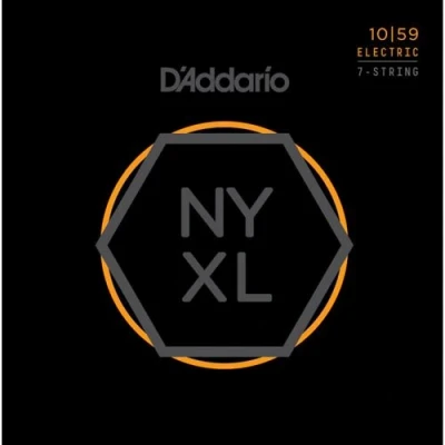 Image de D&#039;Addario NYXL1059 filet nickel, Regular Light, 10 59 Jeu guitare électrique 7 cordes