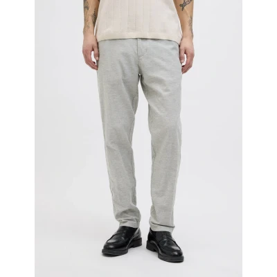 Afbeelding van Jack &amp; Jones Broek Jpstace Summer Linen Blend Chino Pa 12248604 Agave Green/melange Mannen Maat W28 X L32