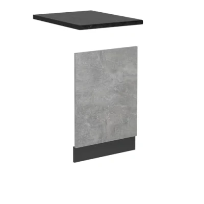 Afbeelding van Vicco Voorpaneel vaatwasser R Line, Beton/Antraciet, 45 cm , WB Antraciet
