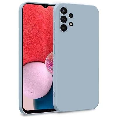 Afbeelding van MyGadget Beschermhoes voor Samsung Galaxy A13 4G, zachte en soepele hoes van TPU, met microvezelvoering, extra dun licht, lichtblauw