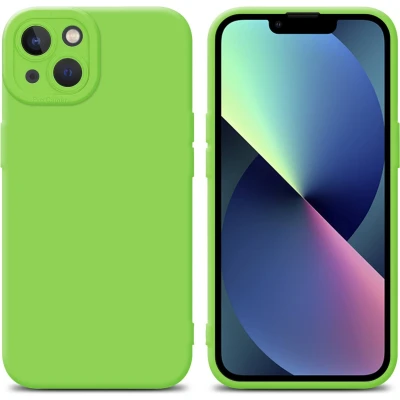Afbeelding van Cadorabo Hoesje geschikt voor Apple iPhone 14 in Fluid GROEN Beschermhoes gemaakt van flexibel TPU silicone Cover Case