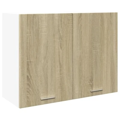 Afbeelding van Hangkast 80x31x60 cm bewerkt hout sonoma eikenkleurig