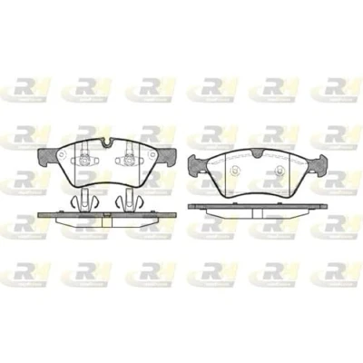 Afbeelding van ROADHOUSE 21179.00 Remblokkenset Vooras Geschikt voor slijtage waarschuwingscontact Met kleeffolie toebehoren, veer MERCEDES BENZ: ML Class