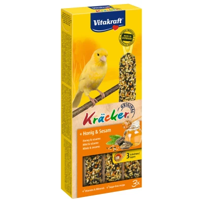 Afbeelding van Vitakraft Kanarie Kracker 3 stuks Vogelsnack Honing