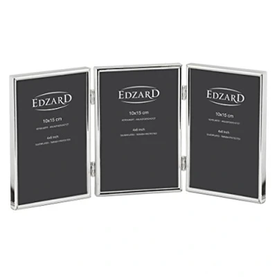 Afbeelding van Edzard Genua Fotolijst Zilver Drieluik 10 x 15