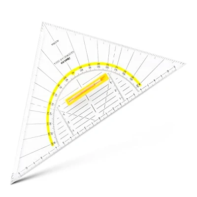 Afbeelding van Aristo geodriehoek 22 cm met afneembare greep AR 1555 4