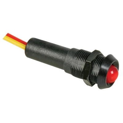 Afbeelding van Led Lamp 12V Rood Zwarte Behuizing