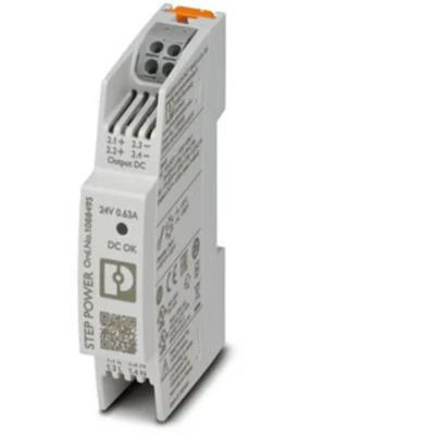 Afbeelding van Phoenix Contact STEP3 PS/1AC/24DC/0.63/PT DIN rail netvoeding 24 V/DC 0.63 A 15 W Aantal uitgangen: 1 x Inhoud: stuk(s)