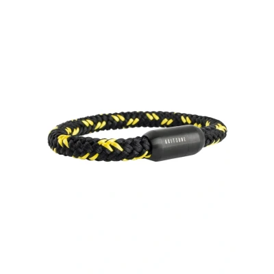 Afbeelding van Akitsune Portus Segeltau Armband, Heren, Maat: 18cm, black yellow