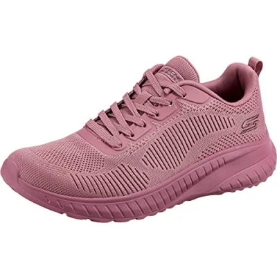 Afbeelding van Skechers Sport BOBS Squad Chaos Sneakers laag raspberry, Dames, Maat: 38.5, Raspberry Textiel