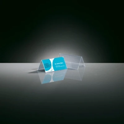 Afbeelding van Sigel tafelstandaard 95x42mm glashelder dakvorm 10 stuks SI TA138