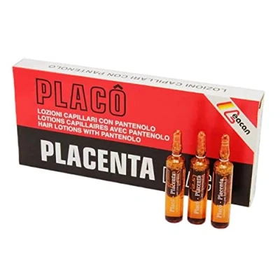 Afbeelding van Placenta Placo voor haaruitval Intensieve behandeling [12 flesjes 9,9 g] revitaliserende tegen
