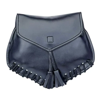 Afbeelding van Widmann 09814 heuptas in lederlook zwart middelbare leeftijd accessoires kostuum carnaval themafeest