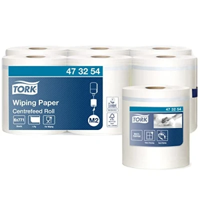 Afbeelding van Tork Wiping Centerfeed Poetspapier 1 laags M2