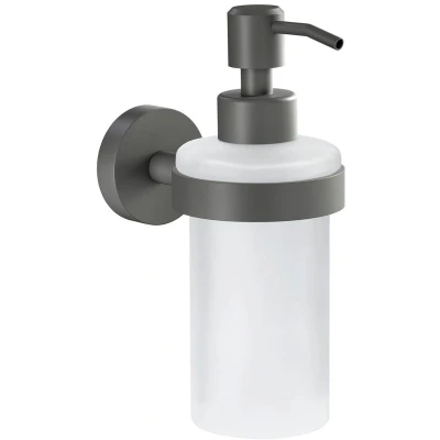 Afbeelding van tesa MOON GREY 40584 00000 00 Zeepdispenser 200 ml Grijs (mat), Glas gesatineerd