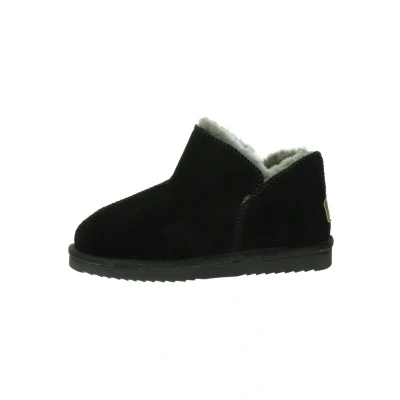 Afbeelding van Warmbat Australia Instappers, Dames, Maat: 36, Zwart Veloursleer