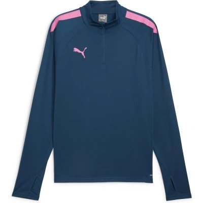 Afbeelding van Puma Teamliga ZIP Longsleeve, Heren, Maat: Medium, Ocean tropic