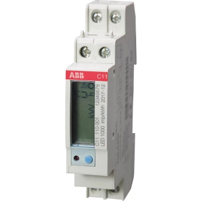 Afbeelding van ABB 1 fase KWH meter voor DIN rail MID keur