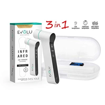 Afbeelding van EVOLU Digitale infrarood voorhoofdthermometer voor baby&#039;s, kinderen en volwassenen, stille modus, koortsalarm