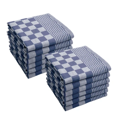 Afbeelding van Byrklund Theedoek Clean &amp; Tidy Blauw 12 stuks