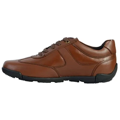 Afbeelding van Geox U Edgware A Sneakers voor heren, Cognac.