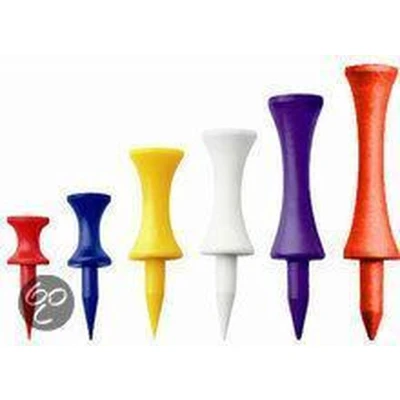 Afbeelding van Kunststof Castle tees, 25 mm, 40 stuks, kleur geel