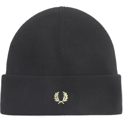 Afbeelding van Fred Perry Muts Wol Blend Zwart Heren Suitable Herenkleding
