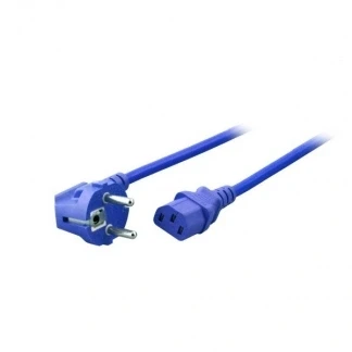 Afbeelding van C13 kabel ProCable 1.8 meter (Haaks, Blauw)