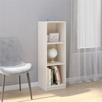 Image de vidaXL Bibliothèque/Séparateur de pièce Blanc 36x33x110 cm Pin massif809937