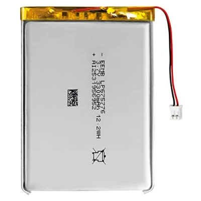 Afbeelding van EEMB Lithium polymeer batterij 3,7 V 3300 mAh 675776 oplaadbare lipo met JST connector controleer de polariteit van apparatuur en voor aankoop