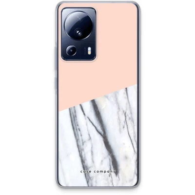 Afbeelding van Case Company® hoesje geschikt voor Xiaomi 13 Lite A touch of peach Soft Cover Telefoonhoesje Bescherming aan alle Kanten en Schermrand