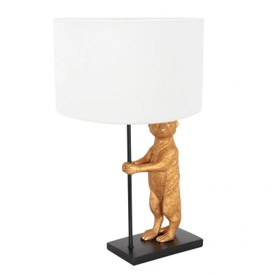 Afbeelding van Anne Lighting Animaux tafellamp wit metaal 50 cm hoog