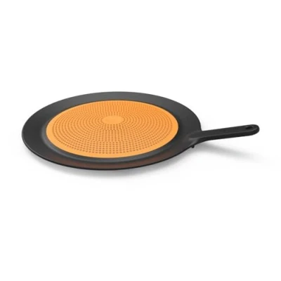 Afbeelding van Fiskars Spatdeksel, spatbescherming, Ø 30 cm, kunststof/siliconen, zwart/oranje, Funcional Form, 1027305