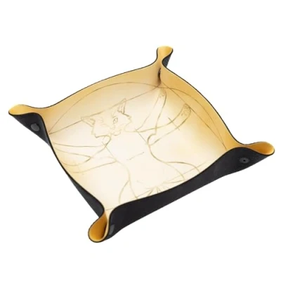 Afbeelding van PLAYMATS Kubus dienblad voor tafelspellen en RPG kinderen Wonder Book De Vitruviaanse kat