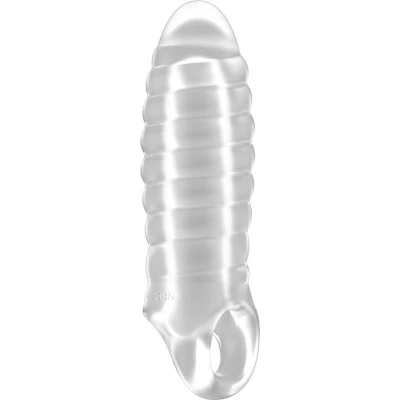 Afbeelding van Sono No.36 Geribbelde Penis Sleeve Transparant
