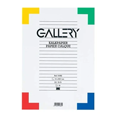 Afbeelding van Gallery Kalkpapier, Ft 21 X 29,7 Cm (a4), Blok Van 20 Vel Kalkpapier