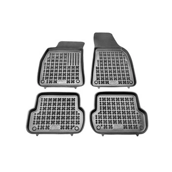 Afbeelding van REZAW PLAST 200301 Vloermatset Rubber voor en achter 4 Zwart Op maat gemaakt AUDI: A4 B6 Saloon, B7 Avant, Saloon