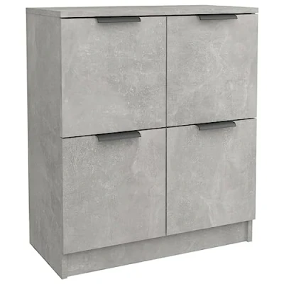 Afbeelding van vidaXL Buffet Beton grijs 60x30x70 cm Gelamineerd hout