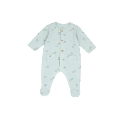 Image de Chicco, Combinaison bébé en coton doux et léger avec ouverture confortable sur le dos, idéal pour printemps l&#039;automne, conçu Italie, vêtements 0 24 mois, Vert (2), 12 mois