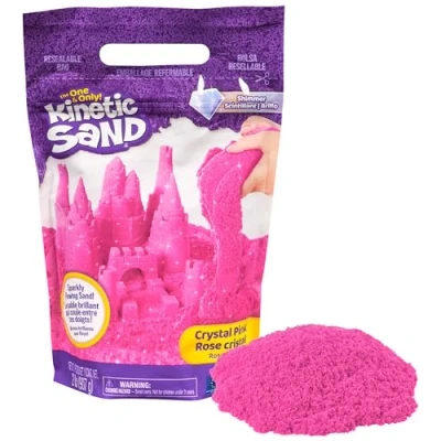 Afbeelding van Kinetic Sand Kristalroze Natuurlijk Glinsterend Zand 907 g Sensorisch speelgoed