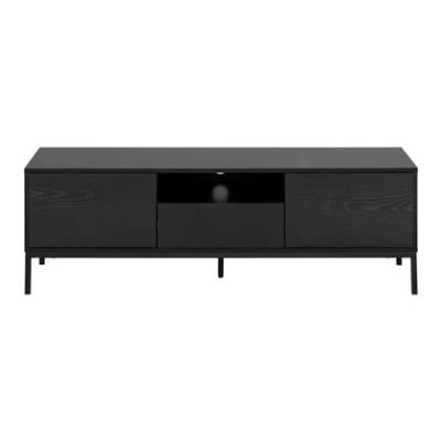 Afbeelding van Tv meubel Bronx Zwart MDF 140x40x45cm Giga Living