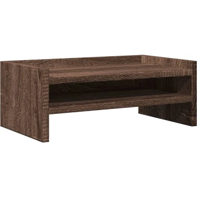Afbeelding van vidaXL Monitorstandaard 42x24x16 cm bewerkt hout bruin eikenkleurig