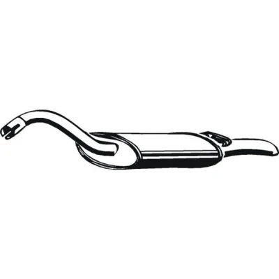 Afbeelding van ASMET 04.021 Einddemper AUDI: 80 B3