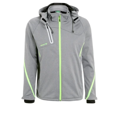 Afbeelding van Erima Functioneel softshell jack grey melange/green gecko 34 / S