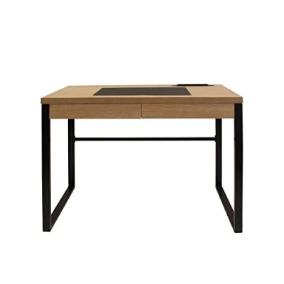 Afbeelding van HOME DECO FACTORY THE HD3722 Bureau van metaal en metaal, hout, 100 x 50,30 74 cm