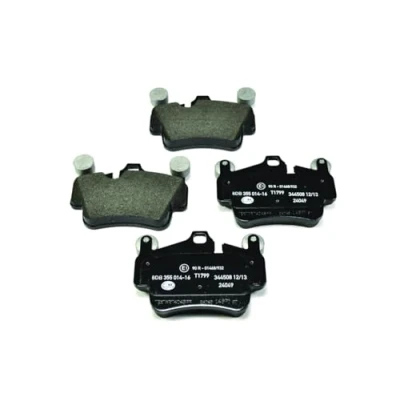 Afbeelding van HELLA 8DB 355 014 161 Remblokkenset Geschikt voor slijtage waarschuwingscontact PORSCHE: 911 Coupe, Cayman, Boxster