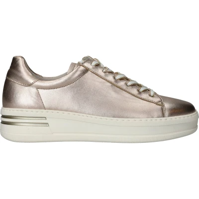 Afbeelding van Gabor Comfort Sneakers laag, Dames, Maat: 37, Puder Leer
