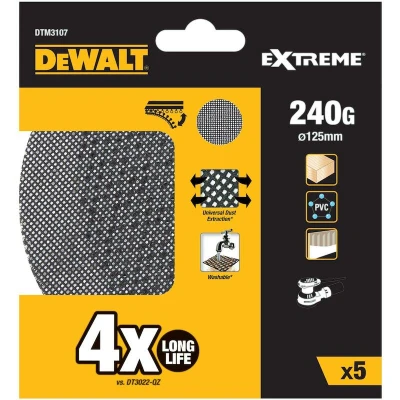 Afbeelding van DeWALT DTM3107 Mesh Schuurgaas ø 125mm K240 VE=5
