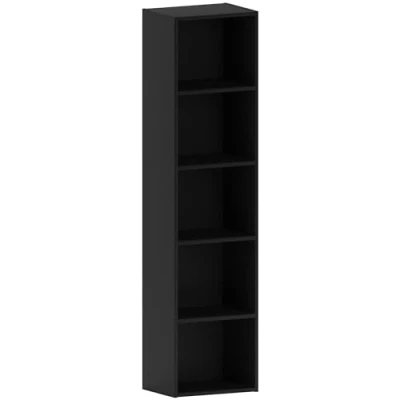 Afbeelding van Vida Designs Oxford boekenkast, met 5 niveaus, hout, zwart